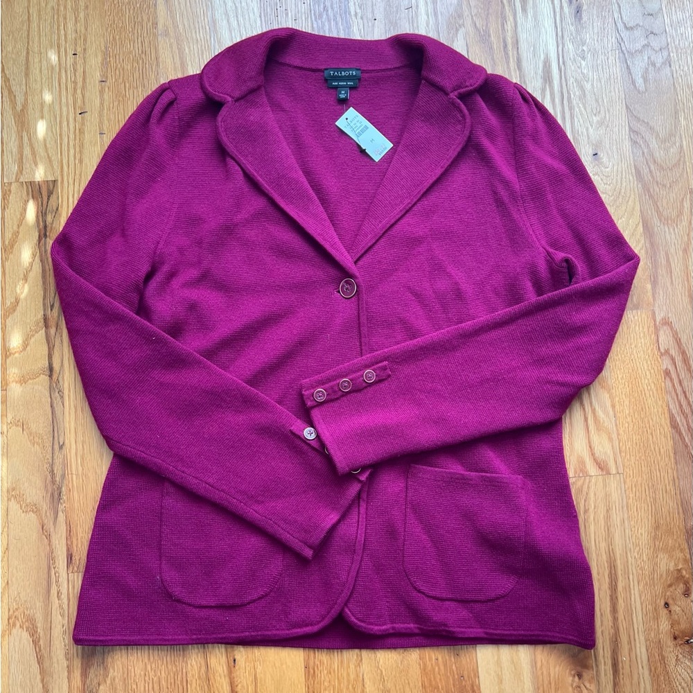 Nwt Talbot's Sweater Blazer T1